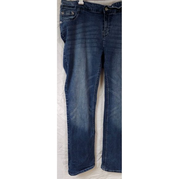 SMO SAND MOUNTAIN OUTFITTERS 20 Embellish Embroidered Cross Straight Jean 40x33 - Picture 5 of 13